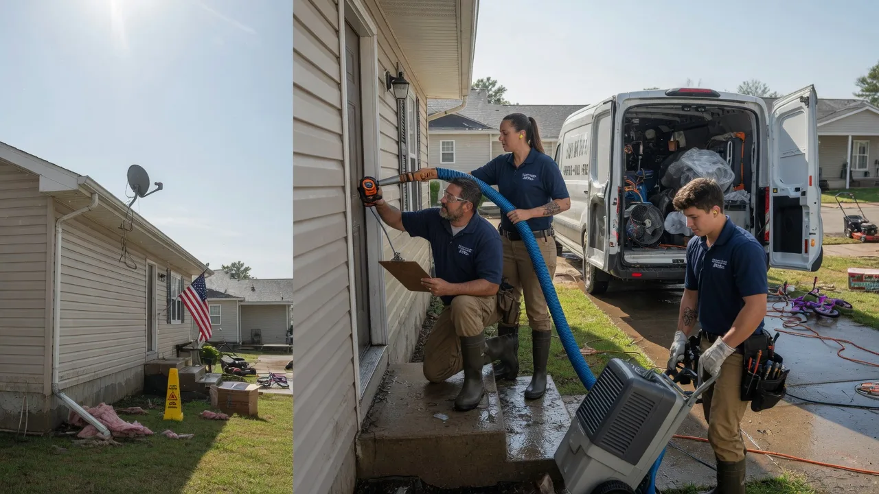 Ceiling Water Damage Restoration in Morrow, LA near me